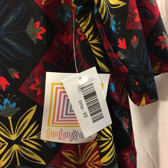 New LuLaRoe Irma Top. Size XS (fits M & L too) - Picture 7 of 9